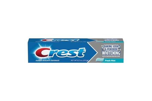 Pasta de Dientes Crest Baking Soda & Peróxido Whitening 8.2 oz con Control de Sarro Sabor Menta Fresca - imagen 1