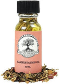 Aceite de Manifestación 1/2 oz | Hecho a Mano con Hierbas | Intenciones y Rituales para Metas, Deseos y Sueños | Espiritualidad Wicca y Paganismo - imagen 1