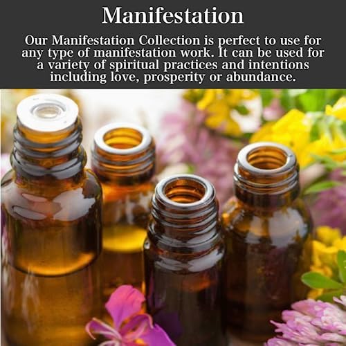 Aceite de Manifestación 1/2 oz | Hecho a Mano con Hierbas | Intenciones y Rituales para Metas, Deseos y Sueños | Espiritualidad Wicca y Paganismo - imagen 3