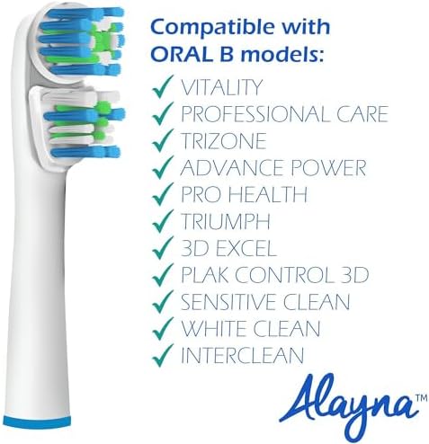 Cabezas de Cepillo de Repuesto Compatibles con OralB Braun - Mejor Limpieza Doble, Paquete de 12 para Cepillos Eléctricos Oral B Pro, 1000, 8000, - imagen 5