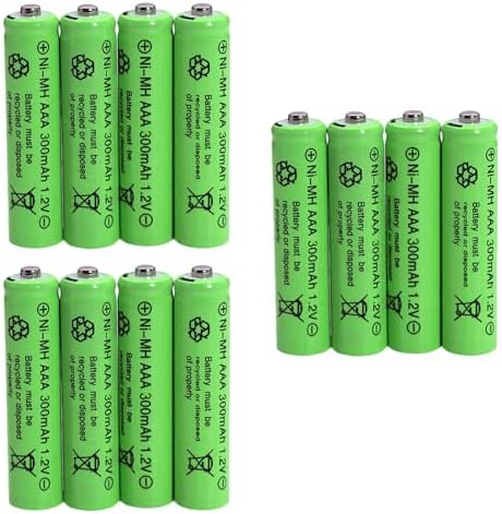 Baterías Recargables FULIN 12 Paquetes AAA 1.2V 300mAh Ni-MH para Luces Solares (Tamaño AAA) - imagen 1