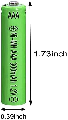 Baterías Recargables FULIN 12 Paquetes AAA 1.2V 300mAh Ni-MH para Luces Solares (Tamaño AAA) - imagen 2