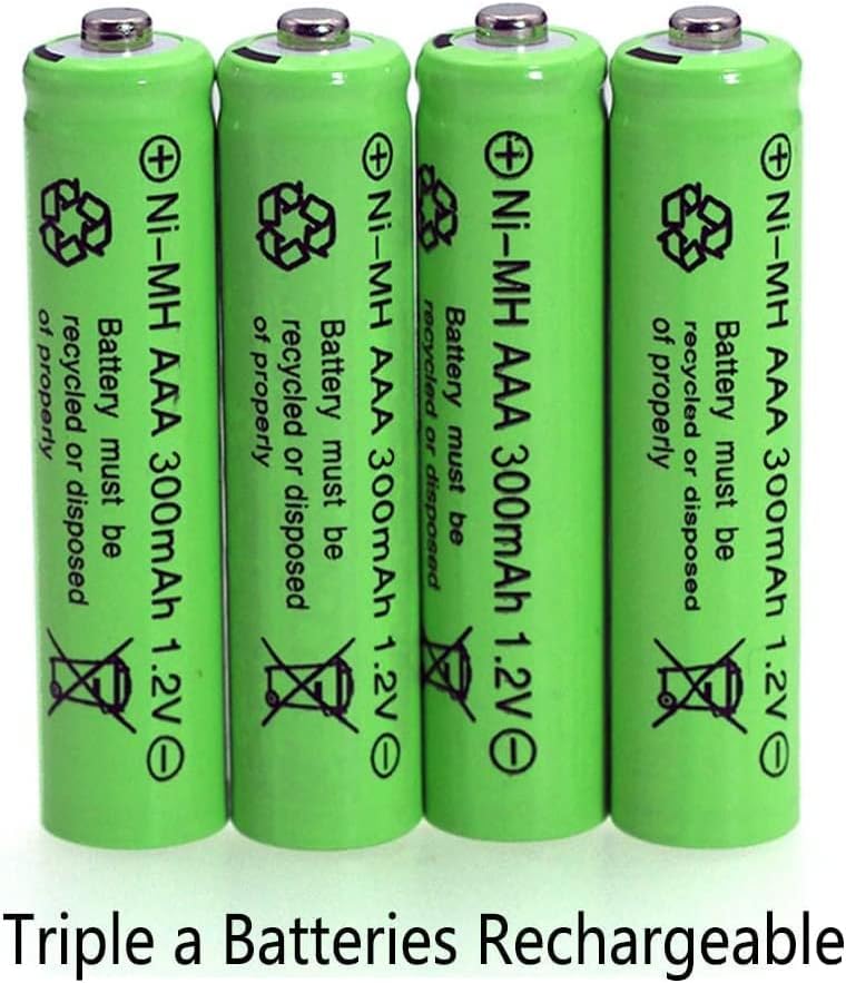Baterías Recargables FULIN 12 Paquetes AAA 1.2V 300mAh Ni-MH para Luces Solares (Tamaño AAA) - imagen 3
