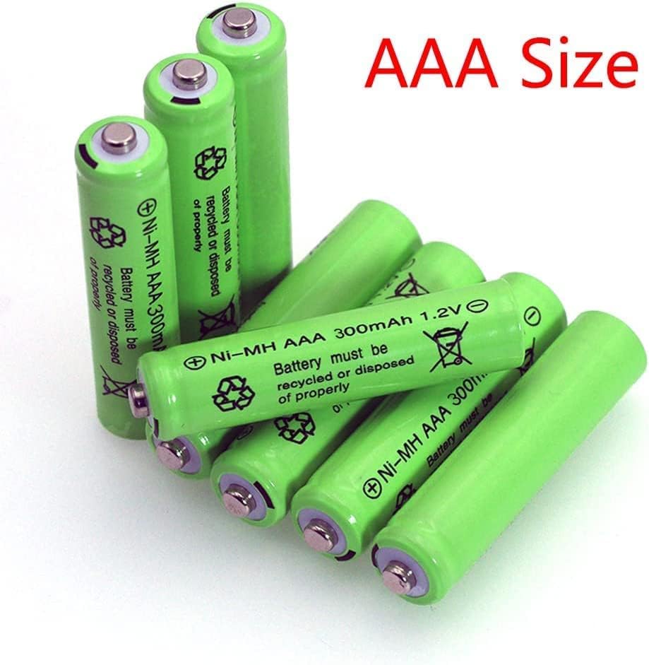 Baterías Recargables FULIN 12 Paquetes AAA 1.2V 300mAh Ni-MH para Luces Solares (Tamaño AAA) - imagen 4