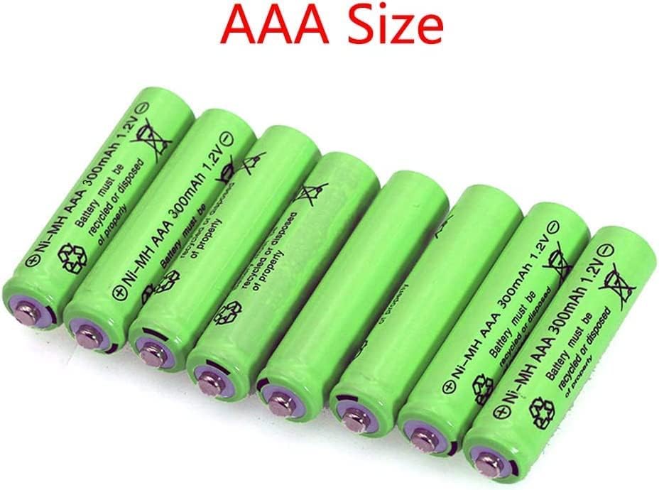 Baterías Recargables FULIN 12 Paquetes AAA 1.2V 300mAh Ni-MH para Luces Solares (Tamaño AAA) - imagen 7