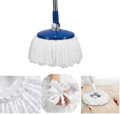 Repuesto de Cabeza de Mopa Giratoria YWSHF Compatible con Hurrican, Mopnado y Cassabel, 5 Piezas de Microfibra para Mopa 360 Estándar - imagen 5