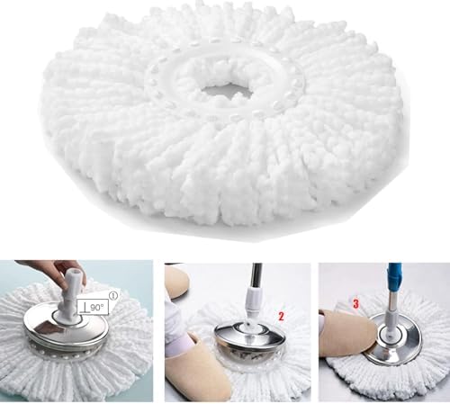Repuesto de Cabeza de Mopa Giratoria YWSHF Compatible con Hurrican, Mopnado y Cassabel, 5 Piezas de Microfibra para Mopa 360 Estándar - imagen 6