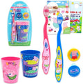 Kit de Viaje de Cepillo de Dientes y Vaso Peppa Pig para Niños - Incluye 2 Cepillos, 2 Vasos, 2 Cubiertas, Stickers y Más para Niñas y Pequeños | Set - imagen 1