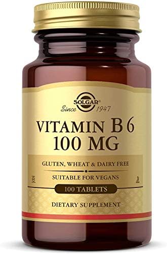 Vitamina B-6 100mg Solgar 100 Tabletas - imagen 1