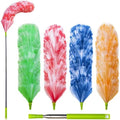 Paquete de 4 Plumero Electroestático Lavable, Varilla Extensible de 25 a 55, Plumero para Limpiar, Plumero de Plumas Electroestático - imagen 1