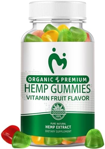 Gomitas de Cáñamo para Dolor, Sueño y Ansiedad - Suplemento de Extracto de Aceite de Cáñamo Orgánico de Alta Potencia - 100% Natural, Vegano y Sin OGM - imagen 1