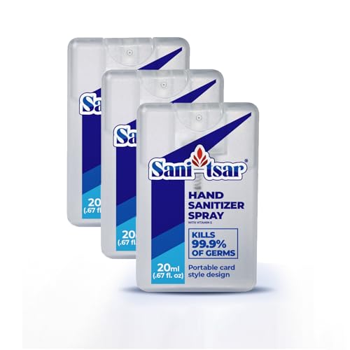 Spray Desinfectante Sani-Tsar (20ml) en Paquete de 3, Botellas de Viaje, con Vitamina E - imagen 1