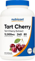 Extracto de Cereza Ácida Nutricost 240 Cápsulas - 80 Porciones por Botella - Vegano, Sin OGM, Sin Gluten - imagen 1