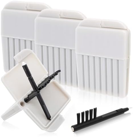 32 Piezas de Filtros para Audífonos, Filtros de Cera para Phonak, Widex, Unitron y Resound, Kit de Limpieza con Cepillo, 4 Paquetes/32 Filtros (Gris) - imagen 1