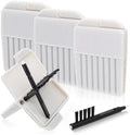 32 Piezas de Filtros para Audífonos, Filtros de Cera para Phonak, Widex, Unitron y Resound, Kit de Limpieza con Cepillo, 4 Paquetes/32 Filtros (Gris) - imagen 1