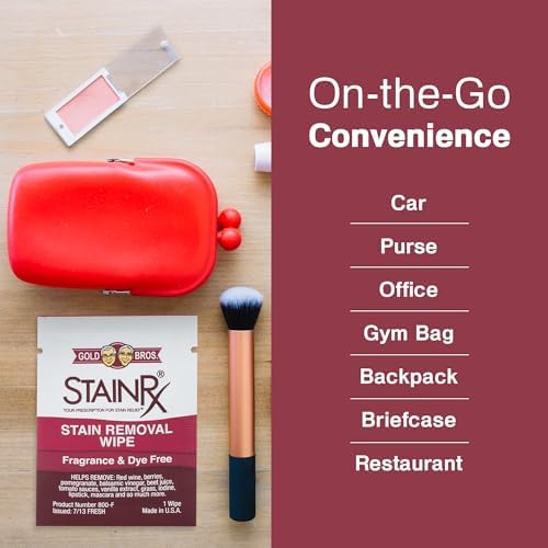 Toallitas Quitamanchas Stain Rx 18 Piezas – Toallitas de Viaje para Ropa, Alfombra, Tapicería y Lavado, Eliminación Instantánea de Manchas Difíciles - imagen 5