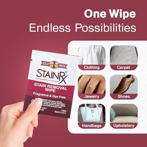 Toallitas Quitamanchas Stain Rx 18 Piezas – Toallitas de Viaje para Ropa, Alfombra, Tapicería y Lavado, Eliminación Instantánea de Manchas Difíciles - imagen 6