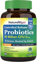 NatureMyst Probióticos 50 Mil Millones por Porción, 18 Cepas Probioticas, 60 Cápsulas Veganas - Sin OGM, Sin Gluten - imagen 1