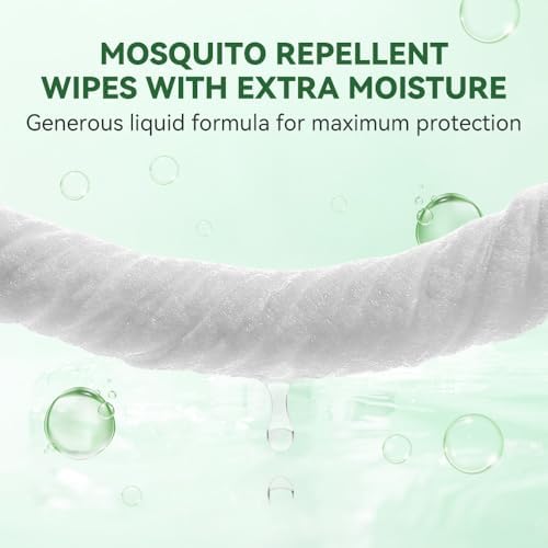 Toallitas Repelentes de Mosquitos 30 Piezas, Envase Individual, Hechas con Aceites Esenciales Naturales, Protección Efectiva para Actividades al Aire - imagen 3