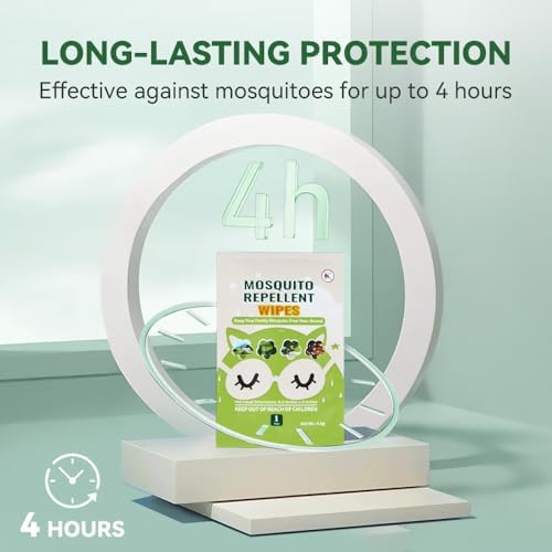 Toallitas Repelentes de Mosquitos 30 Piezas, Envase Individual, Hechas con Aceites Esenciales Naturales, Protección Efectiva para Actividades al Aire - imagen 5