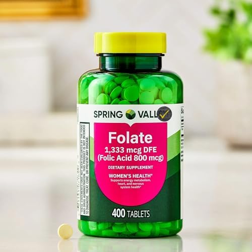 Suplemento Dietético de Folato 1,333 mcg DFE (Ácido Fólico 800 mcg) para la Salud de la Mujer, 400 Tabletas + Sticker de Calidad - imagen 3
