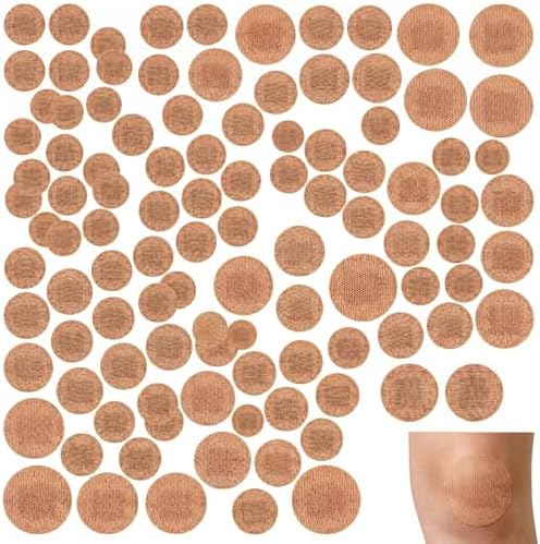 100 Piezas de Curitas Redondas Pequeñas para la Cara, 4 Tamaños, Bandaids Circulares para Cuidado de Heridas y Ocultar Manchas de Piel - imagen 1