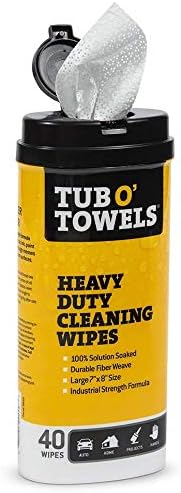 Toallitas de limpieza Tub O'Towels de fibra resistente, 8 x 7 pulgadas, paquete de 40 unidades - imagen 2