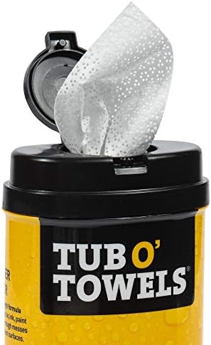 Toallitas de limpieza Tub O'Towels de fibra resistente, 8 x 7 pulgadas, paquete de 40 unidades - imagen 3