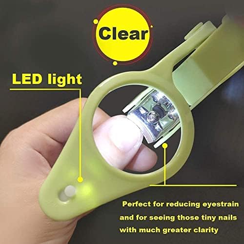 Cortaúñas Wefaner con Lupa Plegable y Luz LED, Ideal para Cuidado de Uñas de Personas Mayores, Mascotas y Bebés, Reduce la Fatiga Visual - imagen 3