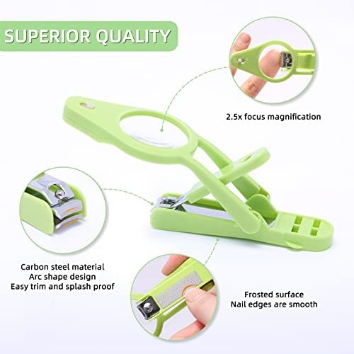 Cortaúñas Wefaner con Lupa Plegable y Luz LED, Ideal para Cuidado de Uñas de Personas Mayores, Mascotas y Bebés, Reduce la Fatiga Visual - imagen 4