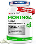 Cápsulas de Moringa 1000mg – Extracto de Hoja 10:1 de Alta Potencia – Apoyo a Energía, Sueño, Inmunidad y Salud Digestiva – Veganas, No Transgénicas - imagen 1