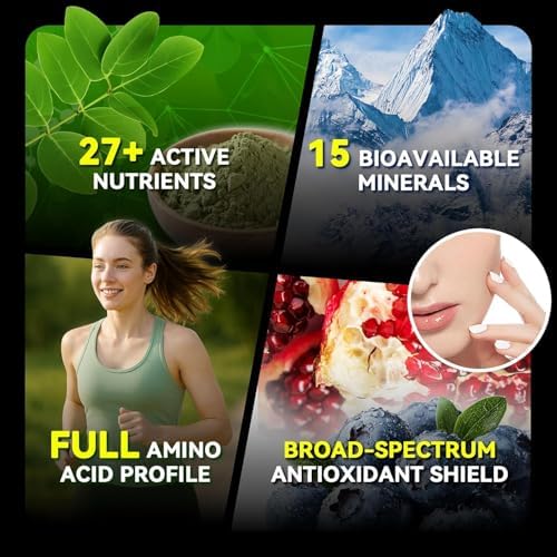 Cápsulas de Moringa 1000mg – Extracto de Hoja 10:1 de Alta Potencia – Apoyo a Energía, Sueño, Inmunidad y Salud Digestiva – Veganas, No Transgénicas - imagen 6