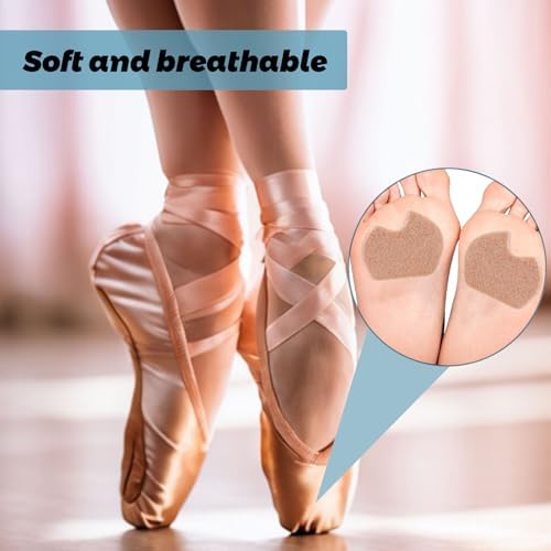 30 Piezas de Almohadillas de Fieltro para Dancer - Almohadillas para Sesamoiditis, Alivio del Dolor en la Planta del Pie, Autoadhesivas para Bailar - imagen 3