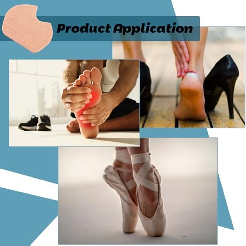 30 Piezas de Almohadillas de Fieltro para Dancer - Almohadillas para Sesamoiditis, Alivio del Dolor en la Planta del Pie, Autoadhesivas para Bailar - imagen 6