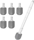 Limpiador de Inodoro ENWARUTU con Piedra Pómez, Cepillo para Baño con Mango Largo de 30CM, Incluye 1 Varita + 5 Piezas de Piedra Pómez para Manchas - imagen 1