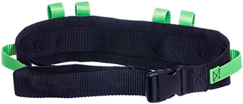 Cinturón de marcha Cow&Cow con asas y hebilla de liberación rápida para enfermería y terapia física, 4 pulgadas (Verde, 28-52) - imagen 3