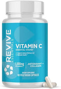 Cápsulas de Vitamina C Revive MD, 1000mg - Suplemento Dietético Potente para Inmunidad y Salud Antioxidante - Sin Rellenos y No GMO (200 Cápsulas - imagen 1