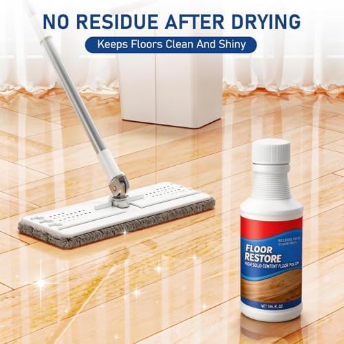 UUZO 2 Piezas Limpiador Restaurador de Pisos, Pulidor de Alta Concentración para Brillo y Protección, Acabado Rápido para Azulejos y Madera Brillante - imagen 5