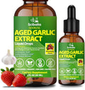 Extracto de Ajo Envejecido en Gotas, Suplemento Sin Olor con CoQ10, Cayena, Espino, Nattokinasa, Omega-3 y Vitaminas B6 y B12 para la Salud del - imagen 1