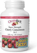 CherryRich de Natural Factors, Concentrado de Cereza de Super Fuerza, Soporte Antioxidante para Articulaciones Saludables y Metabolismo de Ácido - imagen 1