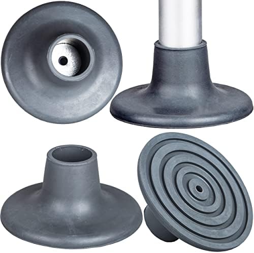 4 PZS Tapas de Repuesto para Patas de Silla de Comoda, 1-1/8 I.D. Almohadillas de Goma, Ajuste Universal para Silla de Ducha y Banco de Baño - imagen 1