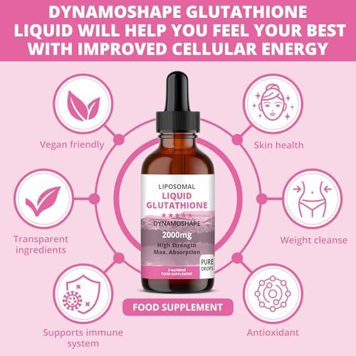 Glutatión Liposomal 2000mg con Vitamina C, Suplemento Antioxidante Líquido para Detox, Absorción Superior, Mayor Dosis (Paquete de 1) - imagen 3