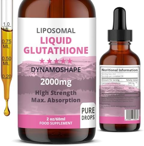 Glutatión Liposomal 2000mg con Vitamina C, Suplemento Antioxidante Líquido para Detox, Absorción Superior, Mayor Dosis (Paquete de 1) - imagen 7