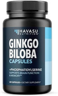 Ginkgo Biloba 120mg con Fosfatidilserina - Suplemento Nootrópico para la Salud Cerebral, Memoria y Concentración - 60 Cápsulas No Transgénicas, 2 - imagen 1