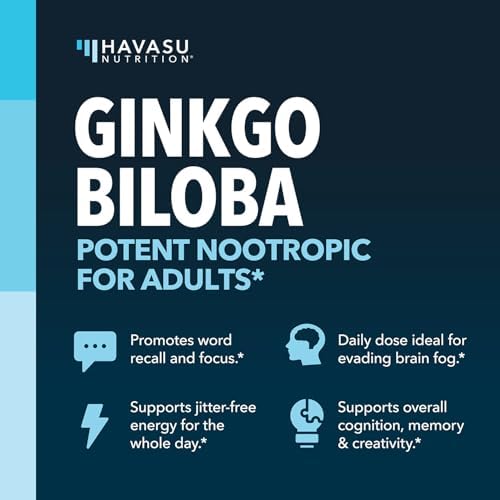 Ginkgo Biloba 120mg con Fosfatidilserina - Suplemento Nootrópico para la Salud Cerebral, Memoria y Concentración - 60 Cápsulas No Transgénicas, 2 - imagen 3