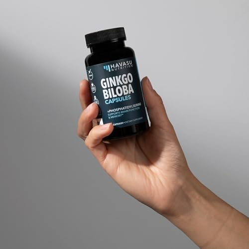 Ginkgo Biloba 120mg con Fosfatidilserina - Suplemento Nootrópico para la Salud Cerebral, Memoria y Concentración - 60 Cápsulas No Transgénicas, 2 - imagen 8