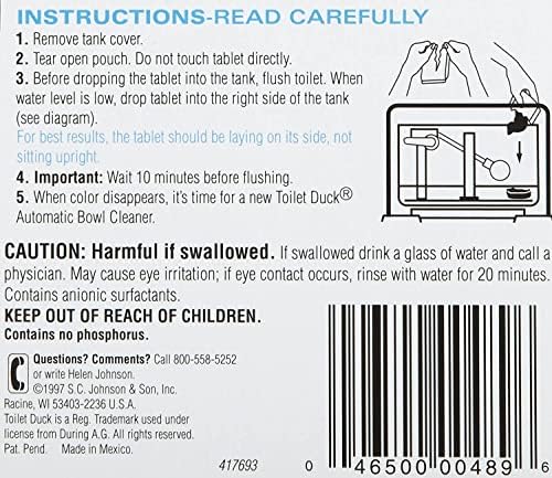 Toilet Duck Automático Azul - 1.7 oz - Paquete de 3 unidades - imagen 8