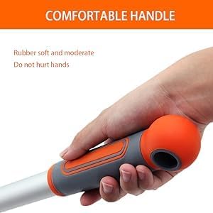 Limpiador de Ventanas Profesional, Squeegee 2 en 1 para Ducha con Poste Extensible de 62'', Herramienta Telescópica para Limpieza de Ventanas con - imagen 8