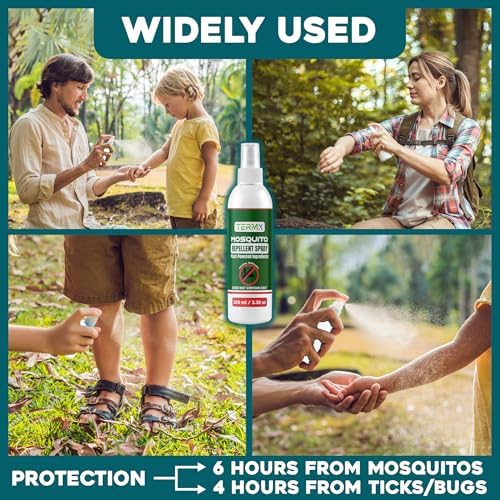 Termx Spray Repelente Natural de Mosquitos TwinPack 2 X 6.75 oz Sin DEET, Tamaño Viaje, Aroma a Eucalipto Limón, Para Mosquitos y Moscas - imagen 6