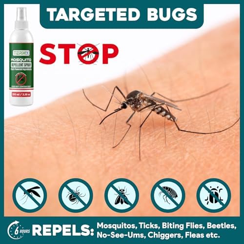 Termx Spray Repelente Natural de Mosquitos TwinPack 2 X 6.75 oz Sin DEET, Tamaño Viaje, Aroma a Eucalipto Limón, Para Mosquitos y Moscas - imagen 7